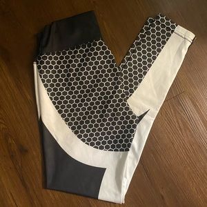 Black and white soft leggings